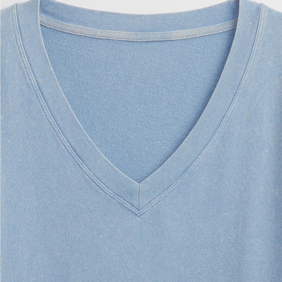 NWT GAP Crewneck Tunic Sweater COLOR blue mineral wash - Picture 5 of 6